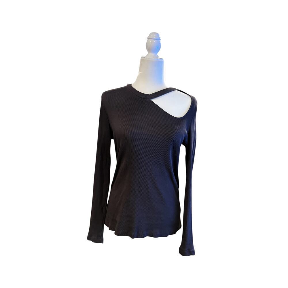 JUST FEMALE Rancho Long Sleeve Tee in Taupe Size XL